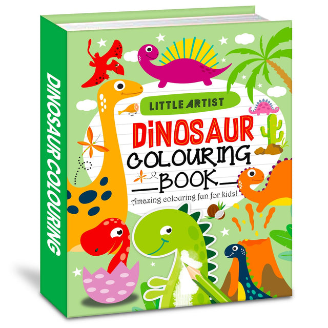 Hello Friend Books Little Artist Dinosaur Colouring Book: Jumbo Copy Colouring - Practice Drawing, Painting and Colouring with Reference for Kids - Retail Maharaj