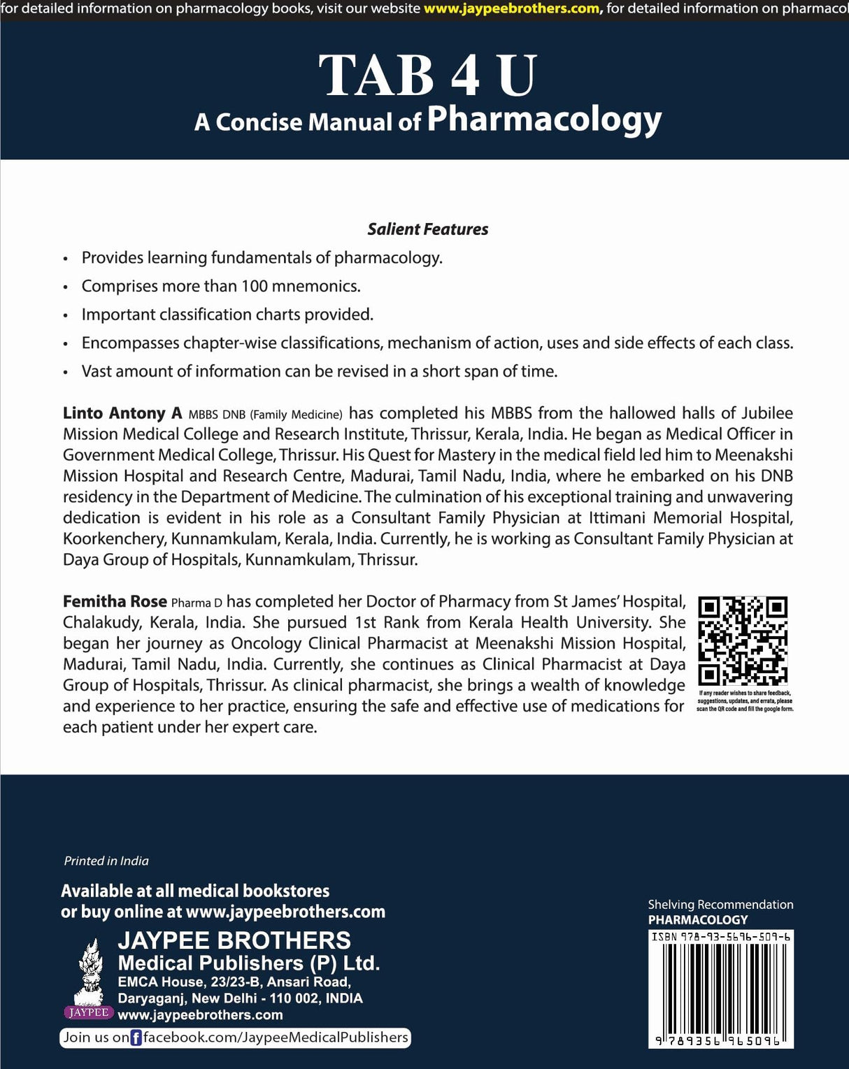 A Concise Manual of Pharmacology