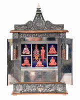 Ghar Mandir: Wall-Hung Aluminium & Copper Mandir (25" x 15")