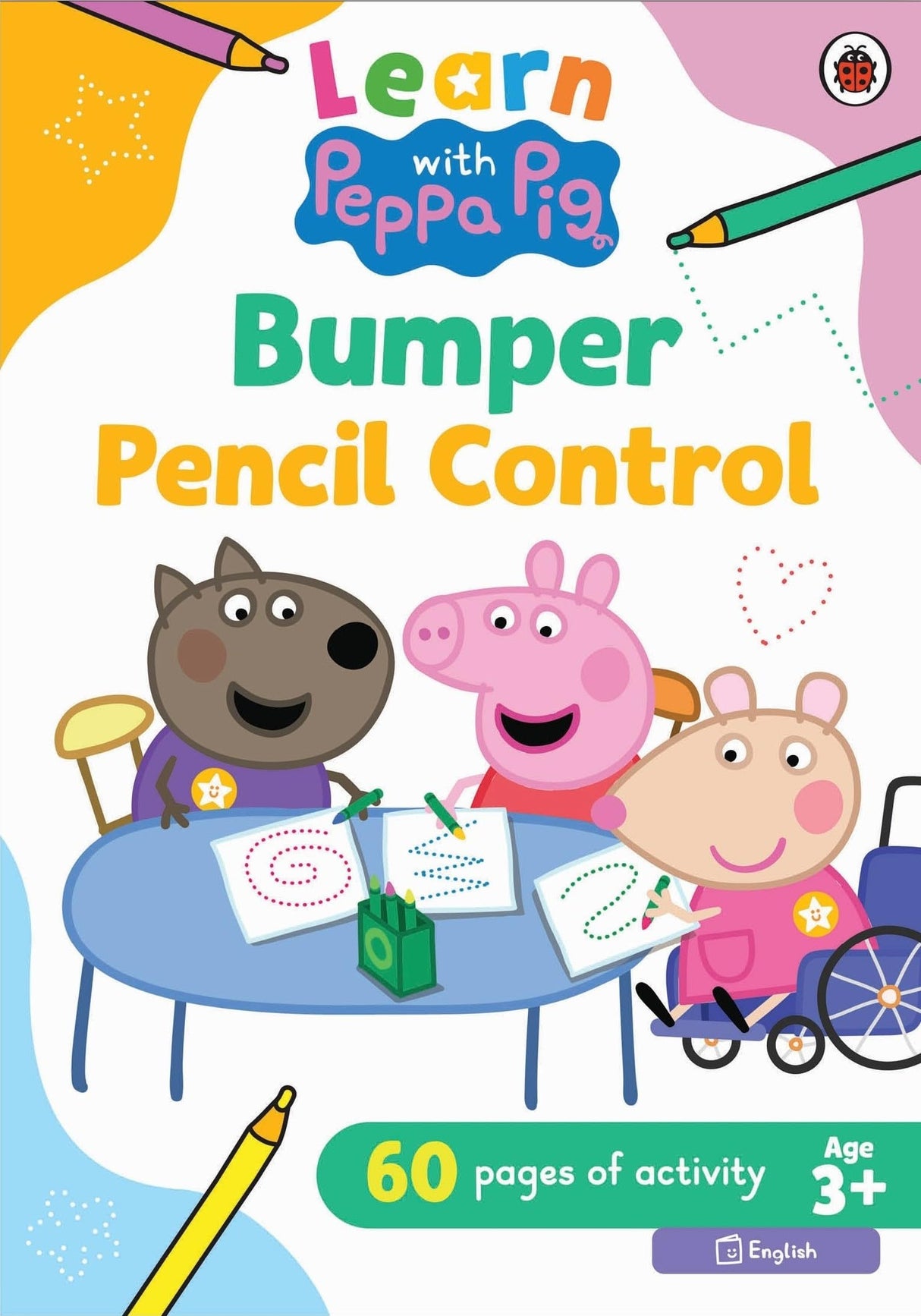 Peppa Pig: Learn With Peppa: Bumper Pencil Control | Draw Patterns and Shapes | | 60 Pages of Tracing Practise | Activity Book for Toddlers | Ages 3+