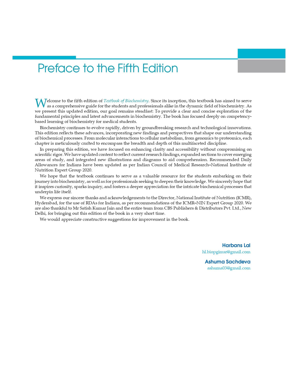 Textbook of Biochemistry 5/e