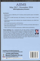 AIIMS MAY 2017 NOV 2016 (PG ENTRANCE EXAMINATION)