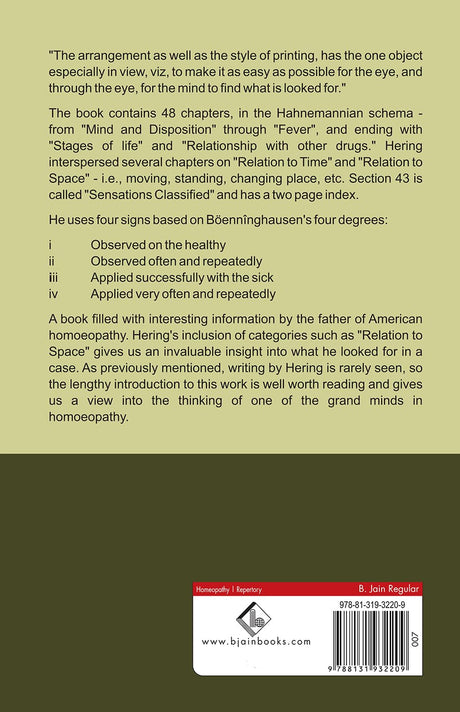 Analytical Repertory of the Symptoms of the Mind - Retail Maharaj