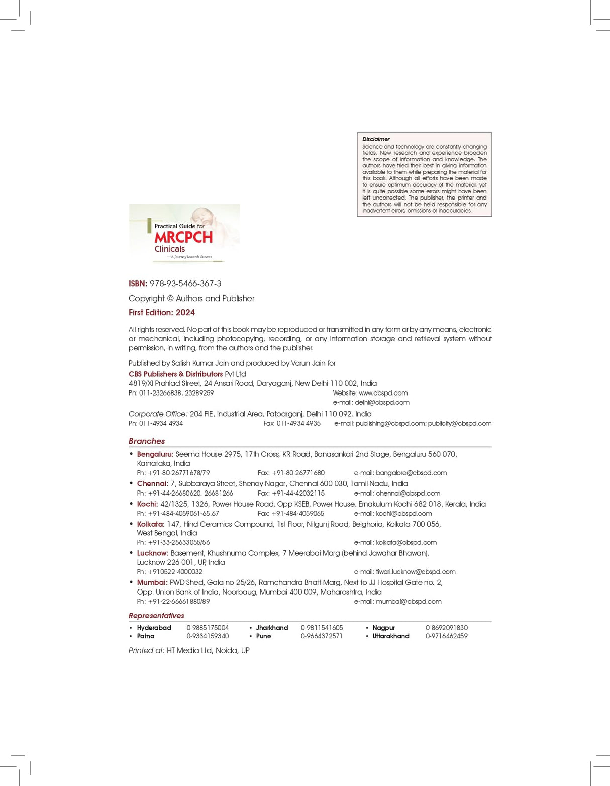 Practical Guide For Mrcpch Clinicals A Journey Towards Success (Pb 2024)