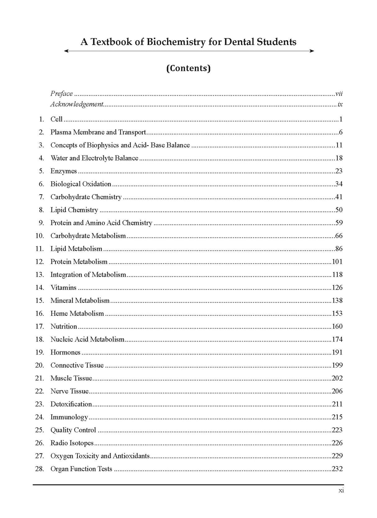 A Textbook of Biochemistry for Dental Students