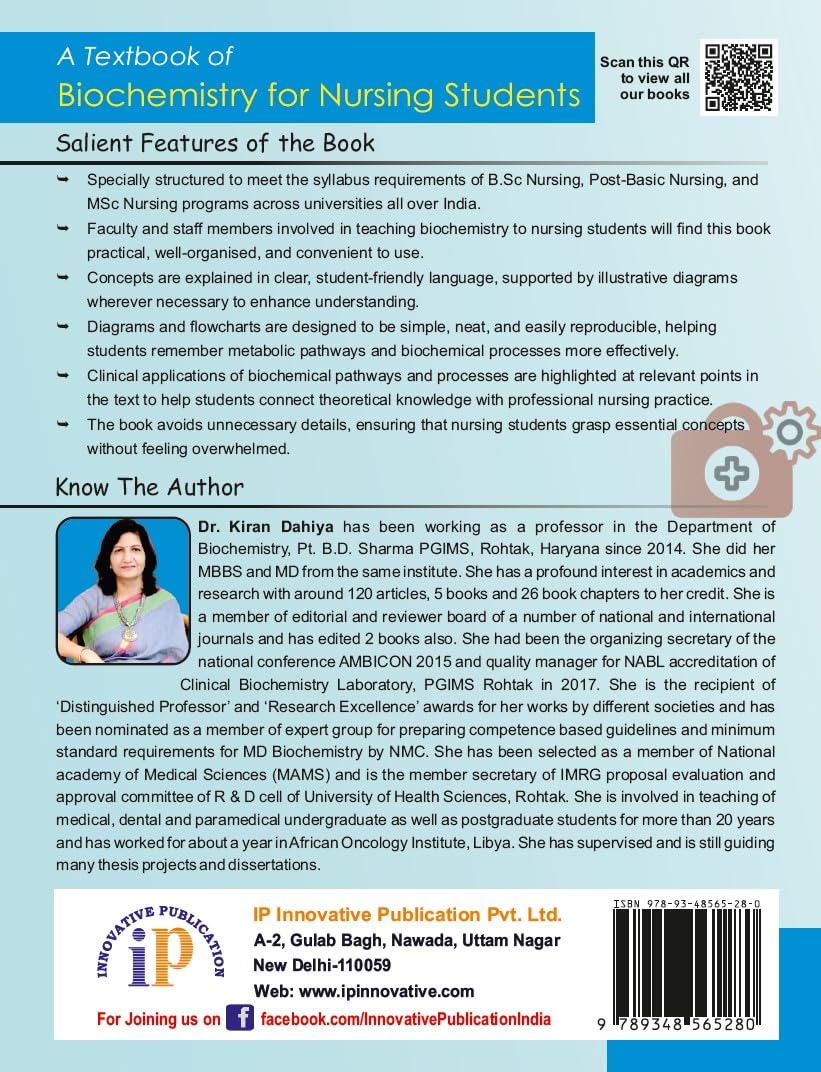 A Textbook of Biochemistry for Nursing Students (First Edition, 2026)