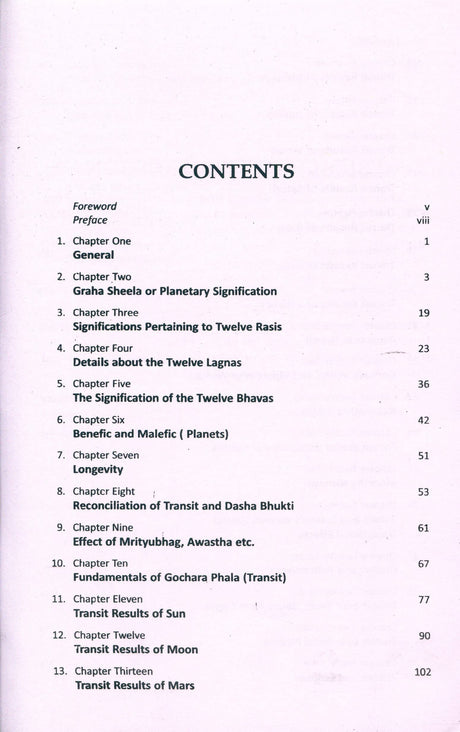 Gochar Phaladeepika: Torch on Transit of Planets - Retail Maharaj