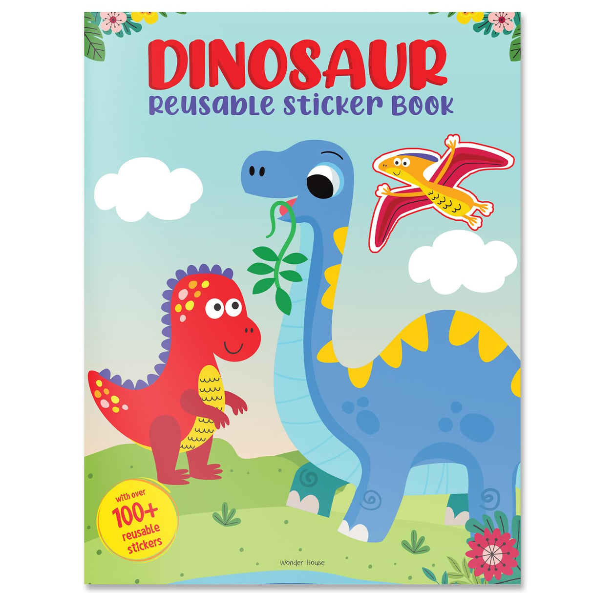 Dinosaur World Reusable Sticker Book For Children - Retail Maharaj