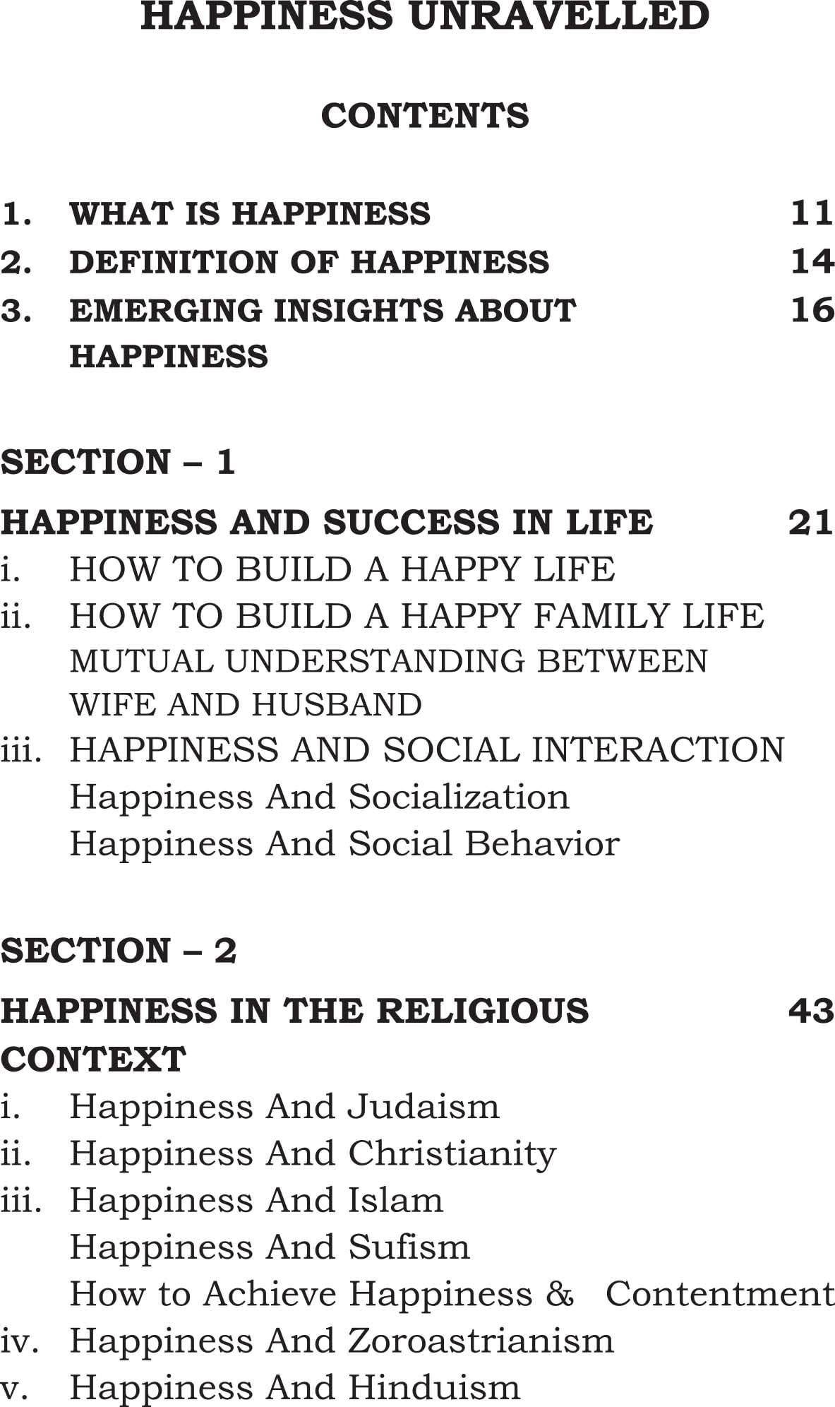 HAPPINESS UNRAVELLED [Paperback] Mr R M CHOPRA