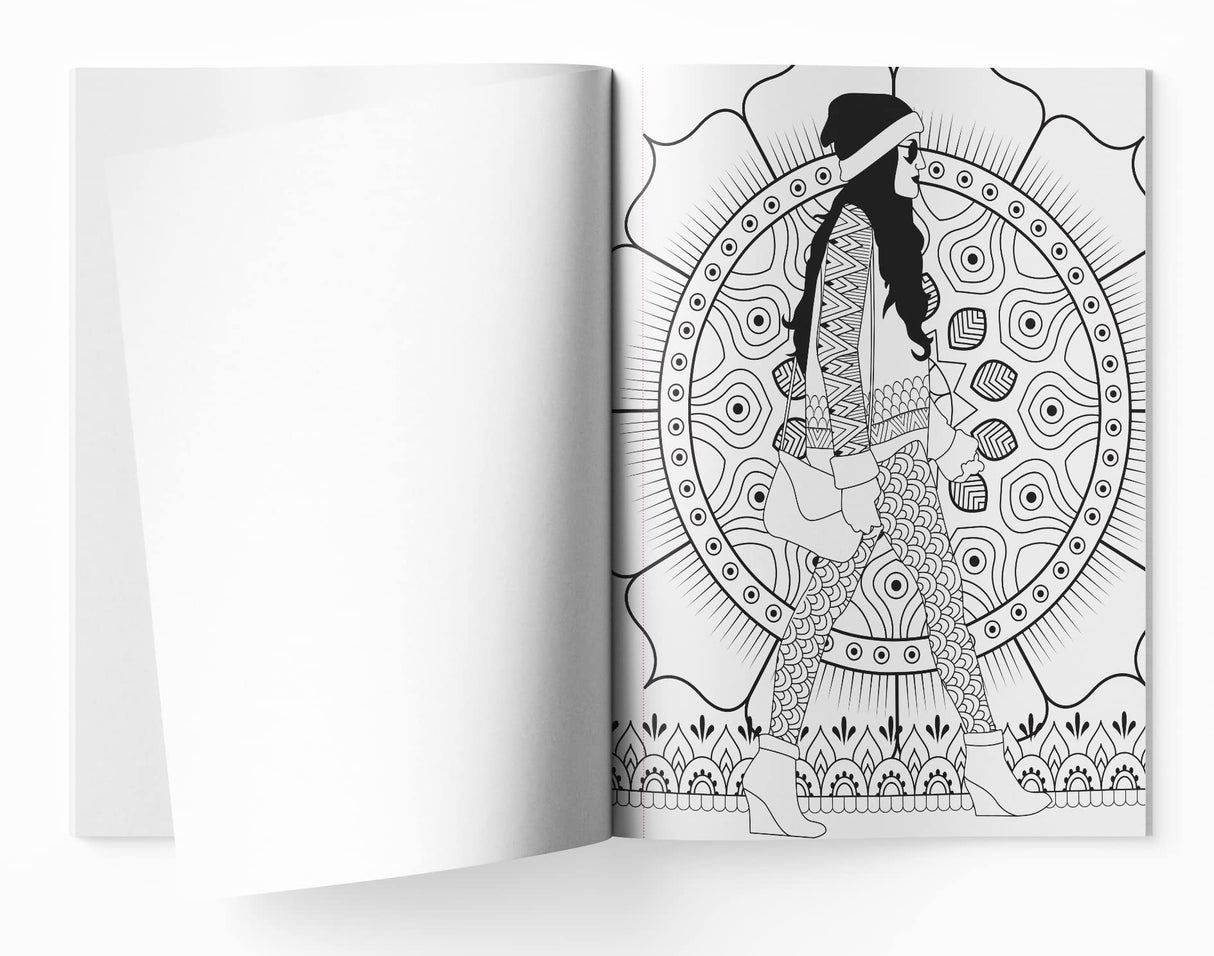 Fashion Mandala Coloring book for Adults - Retail Maharaj