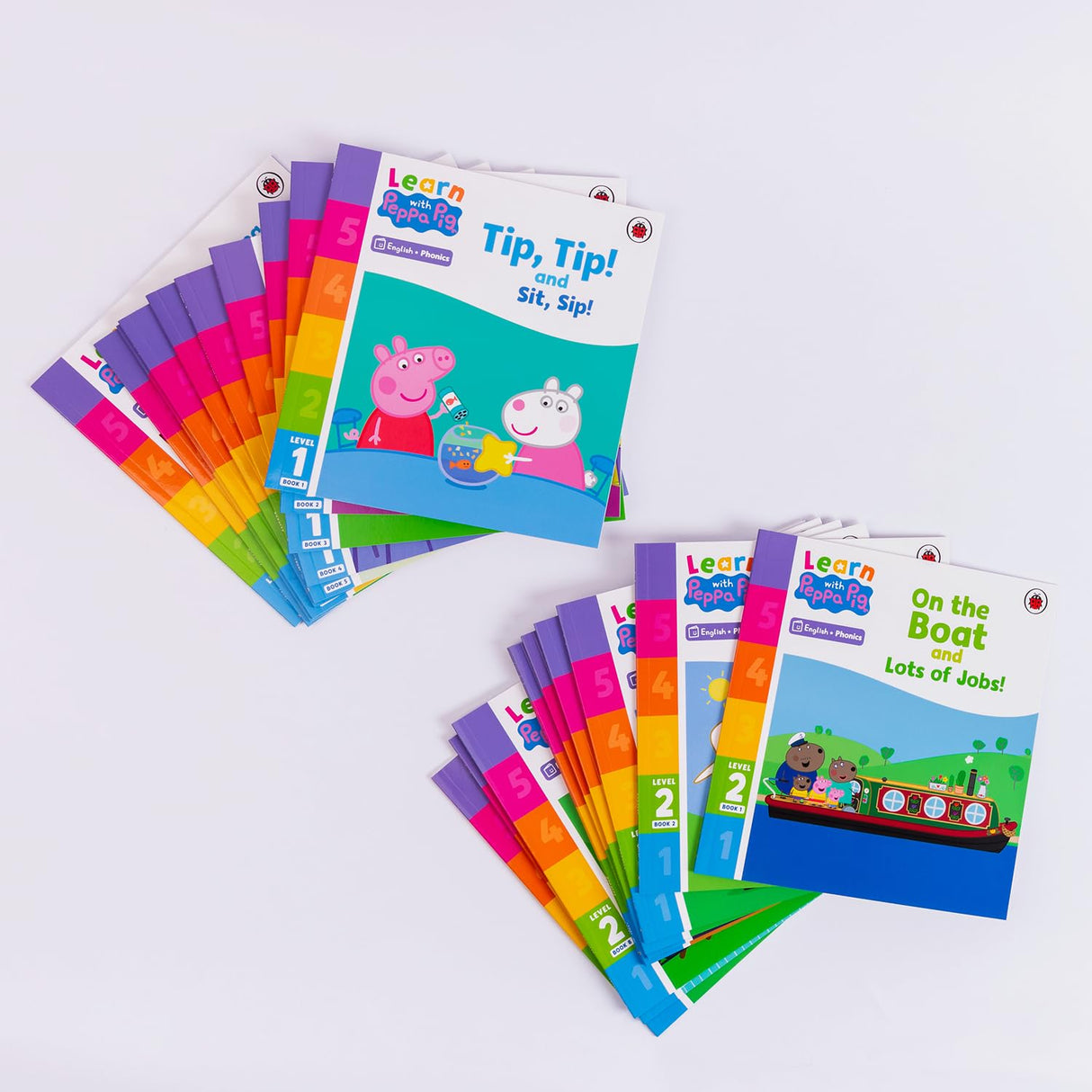Learn with Peppa: Peppa Pig Phonics Tuckbox (20 Books Boxset Level 1 and Level 2)| Ideal for Preschool and Kindergarten Learning