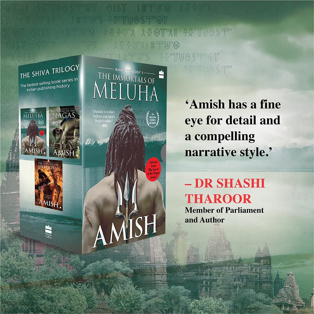 The Shiva Triology Boxset of 3 Books (Perfect Gift for this Festive Season) : The Immortals of Meluha, The Secret of The Nagas, The Oath of The Vayuputras) - Retail Maharaj