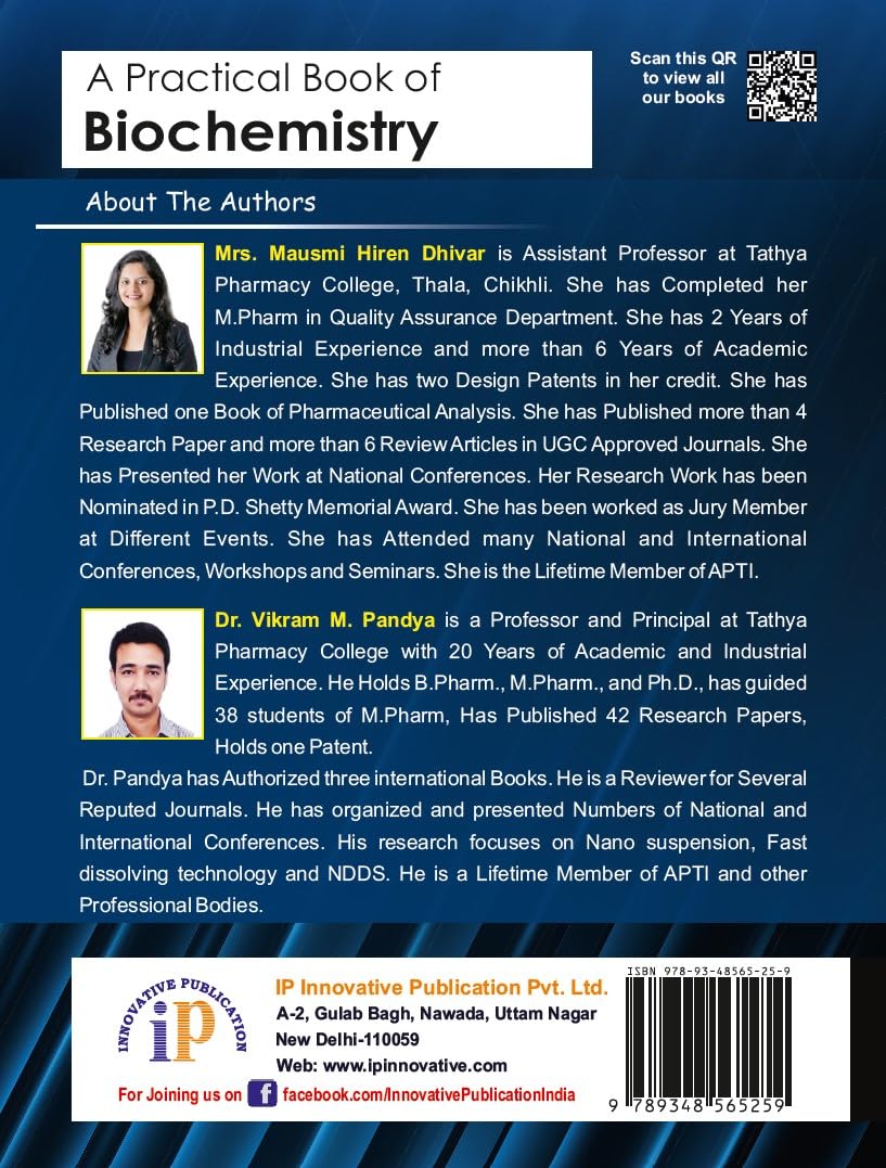 A Practical Book of Biochemistry for Pharmacy Students - Retail Maharaj