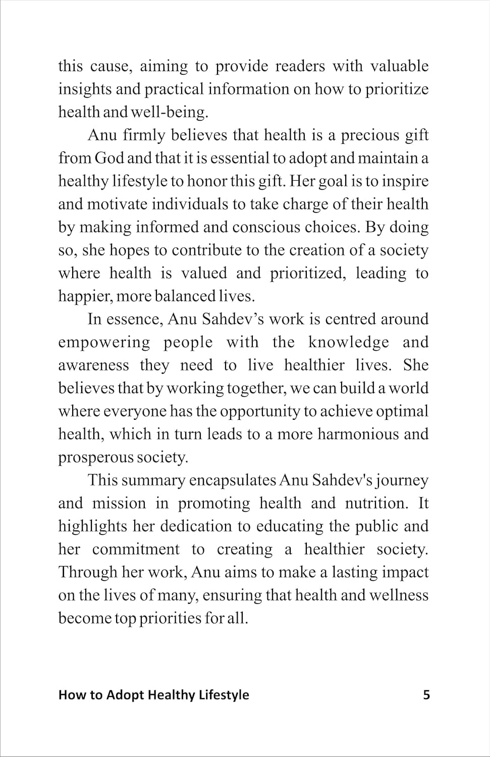 How to adopt healthy lifestyle