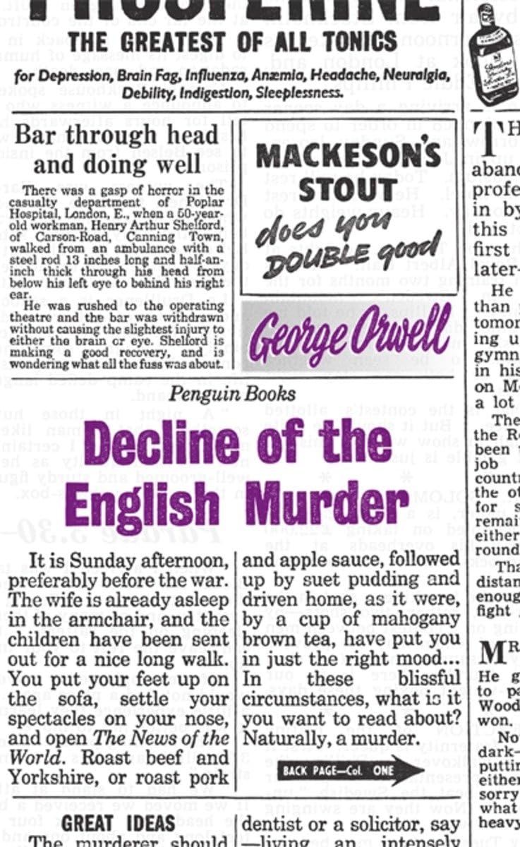 Decline of the English Murder (Penguin Great Ideas) George Orwell