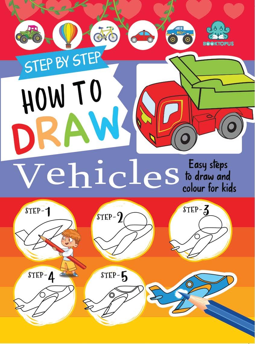 Step by Step Learn to Draw Vehicles - Retail Maharaj