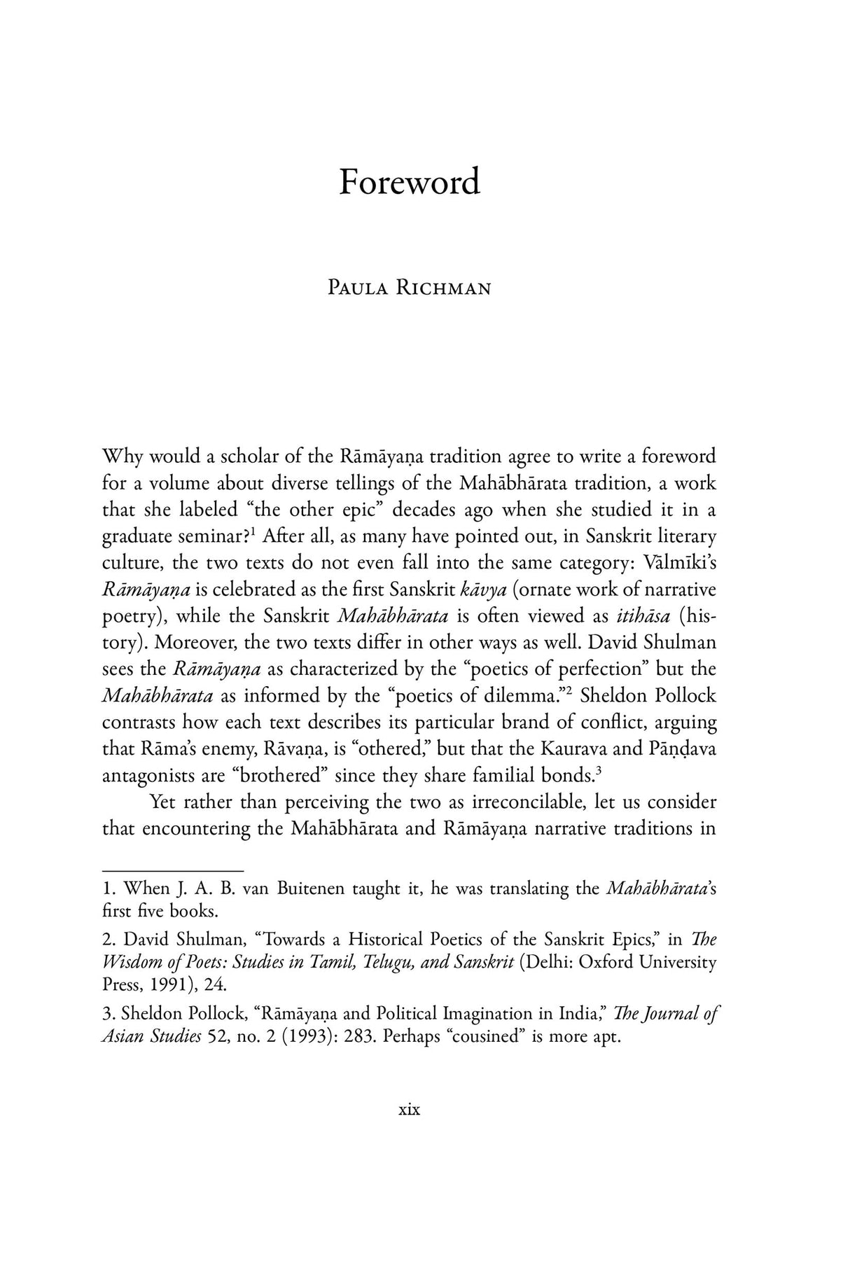 Many Mahābhāratas