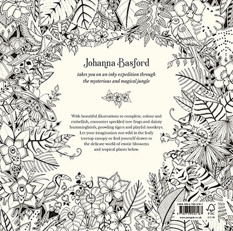 Magical Jungle: An Inky Expedition & Colouring Book - Retail Maharaj
