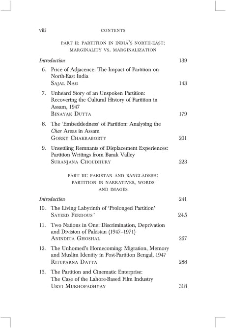 Revisiting Partition: Contestation, Narratives and Memories - Retail Maharaj