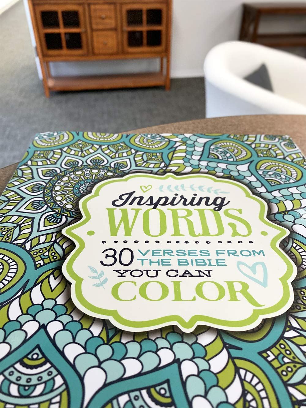 Inspiring Words Coloring Book: 30 Verses from the Bible You Can Color