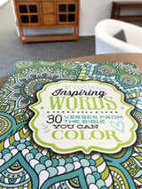 Inspiring Words Coloring Book: 30 Verses from the Bible You Can Color