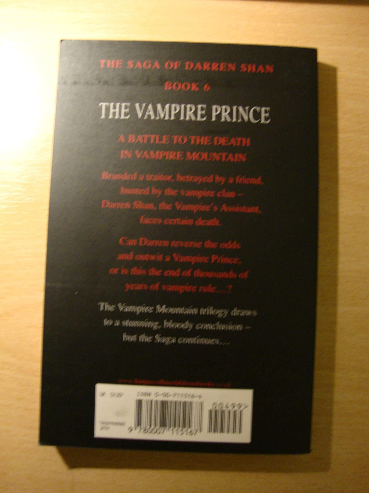 The Vampire Prince: Book 6 (The Saga of Darren Shan)