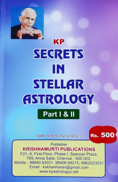 Secrets in Stellar Astrology (2 Volume set) [English] By KS Krishnamurti - Retail Maharaj