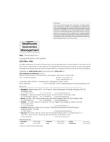 Healthcare Economics Management