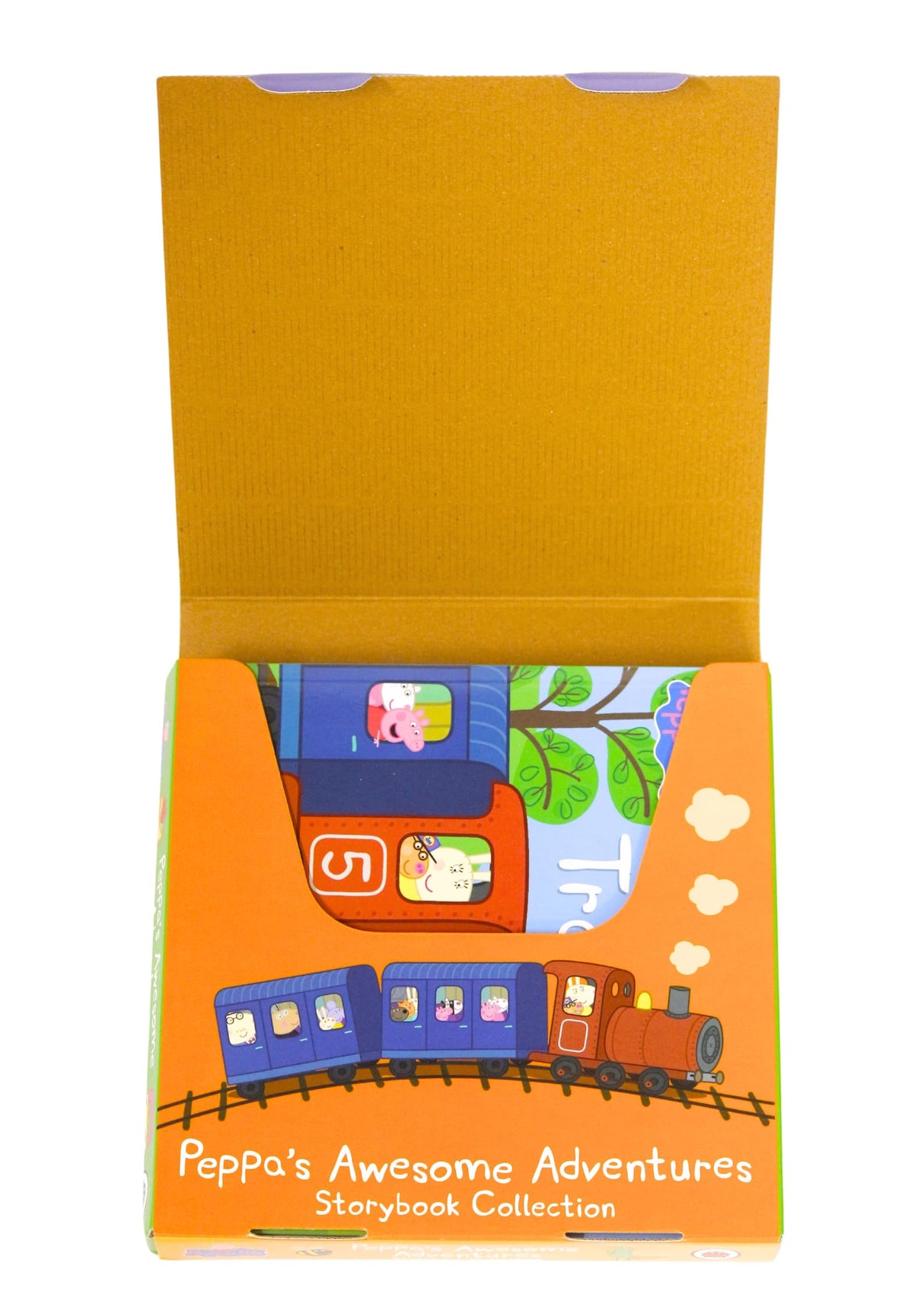 Peppa Pig: Peppa's Awesome Adventures: 10 Storybooks Collection in a Box (Nature Trail, Fun at the Fair, A Trip to the Moon, The Rainbow, The Library & More)