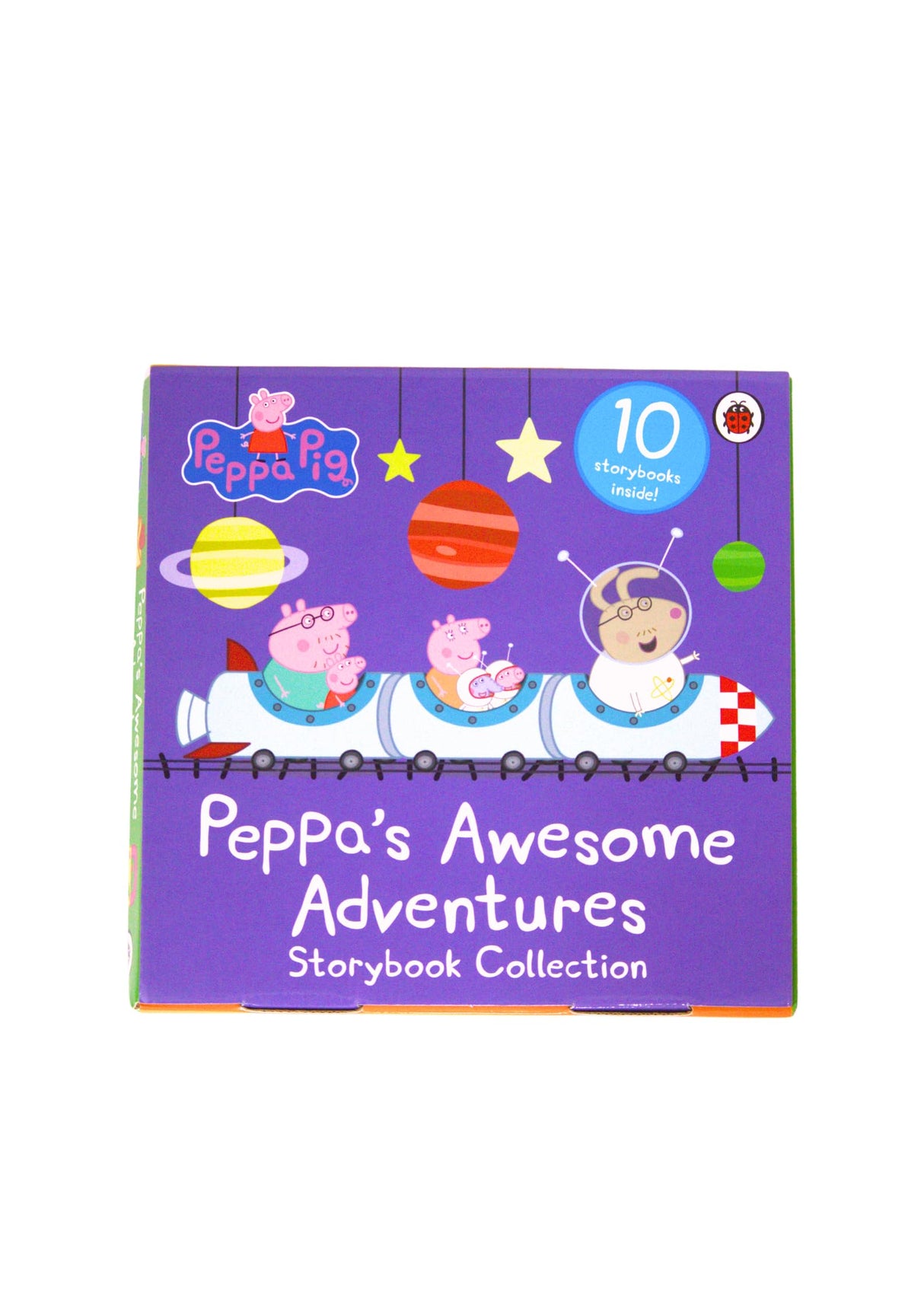 Peppa Pig: Peppa's Awesome Adventures: 10 Storybooks Collection in a Box (Nature Trail, Fun at the Fair, A Trip to the Moon, The Rainbow, The Library & More)
