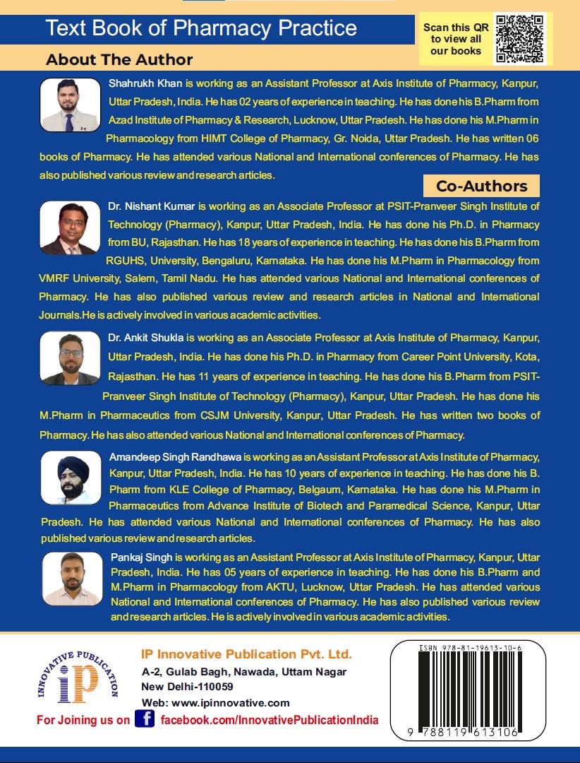 Text Book of Pharmacy Practice for the Students of B.Pharm 7th Semester