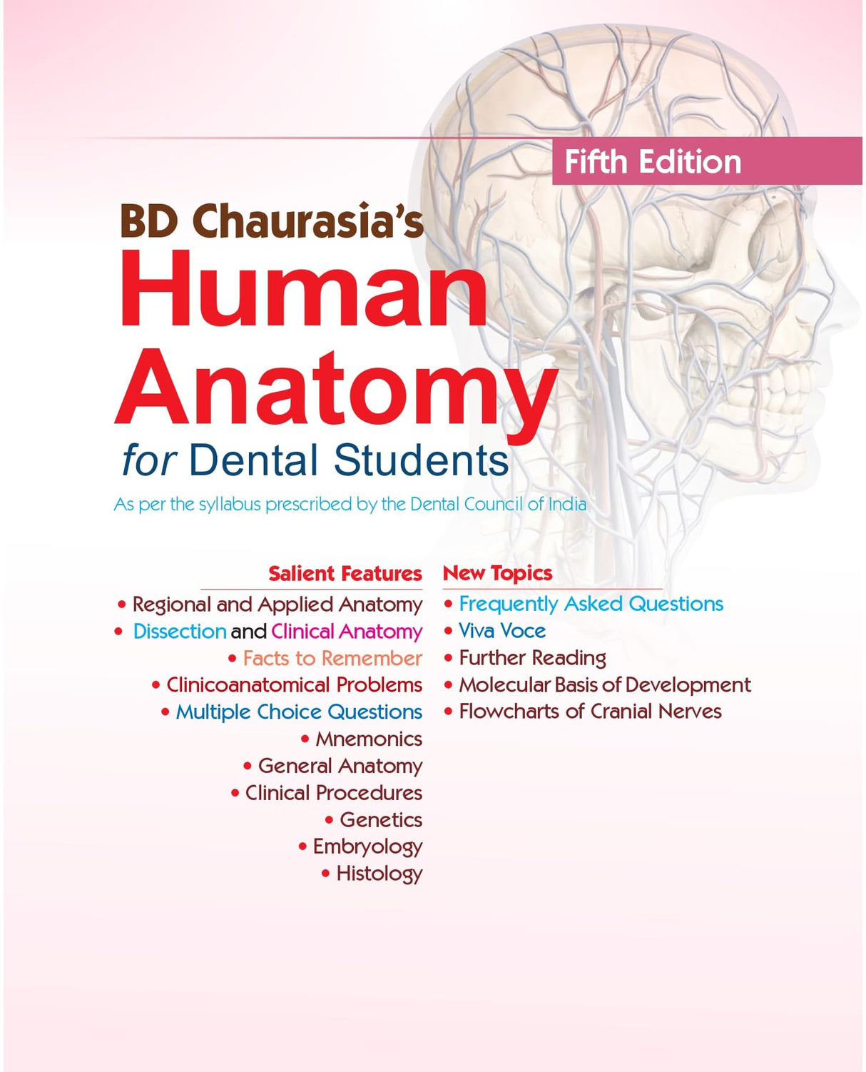 BD CHAURASIAS HUMAN ANATOMY FOR DENTAL STUDENTS 5ED (PB 2024)