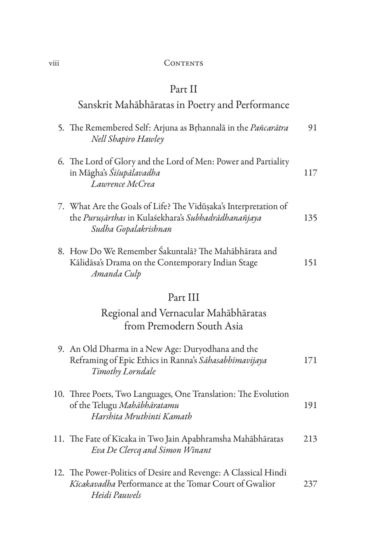 Many Mahābhāratas