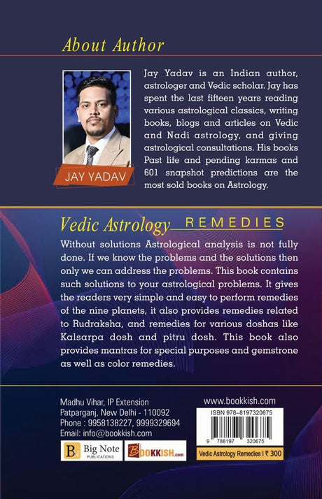 Vedic Astrology Remedies [English] By Jay Yadav - Retail Maharaj