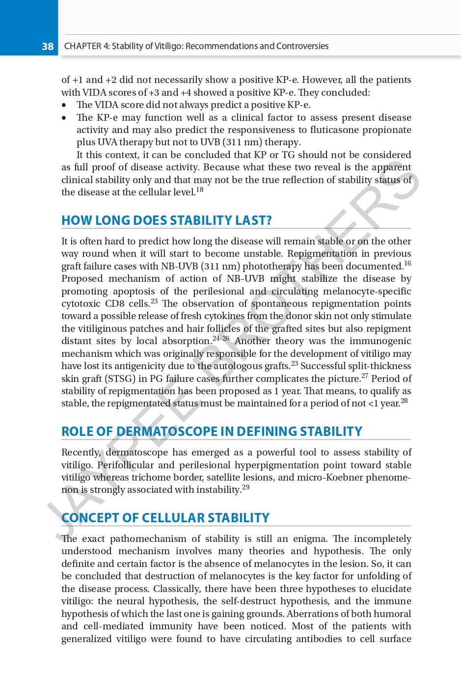 CLINICAL MANAGEMENT OF VITILIGO