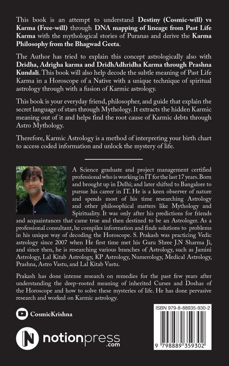 Destiny vs Karma (Free Will) Through DNA Astrology from Past Life Karma [English] - Retail Maharaj