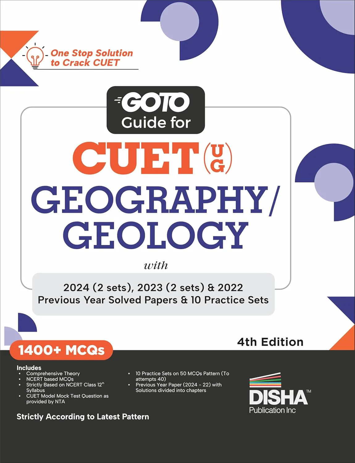 Go To Guide for CUET (UG) Geography/ Geology with 2024 (2 Sets),2023 (2 sets) & 2022 Previous Year Solved Papers & 10 Practice Sets 4th Edition - Retail Maharaj