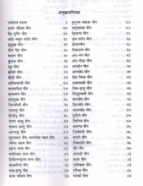 Jyotish Yog Sahastri - 1156 Pramanik Jyotish Yog [Hindi] By Bhojraj Dwivedi, Ramesh Dwivedi - Retail Maharaj