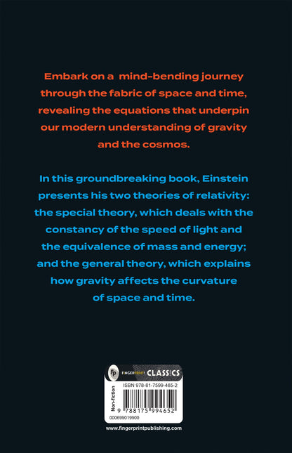 Relativity: The Special And The General Theory by Albert Einstein - Theory of Relativity | Physics and Astrophysics | Space and Time | General Relativity | Scientific Explanation | Albert Einstein Books