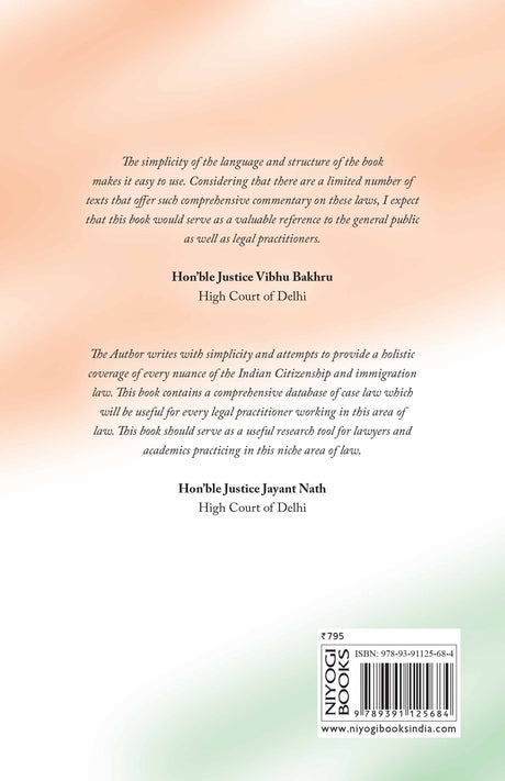 Indian Citizenship and Immigration Law (P.B) - Retail Maharaj