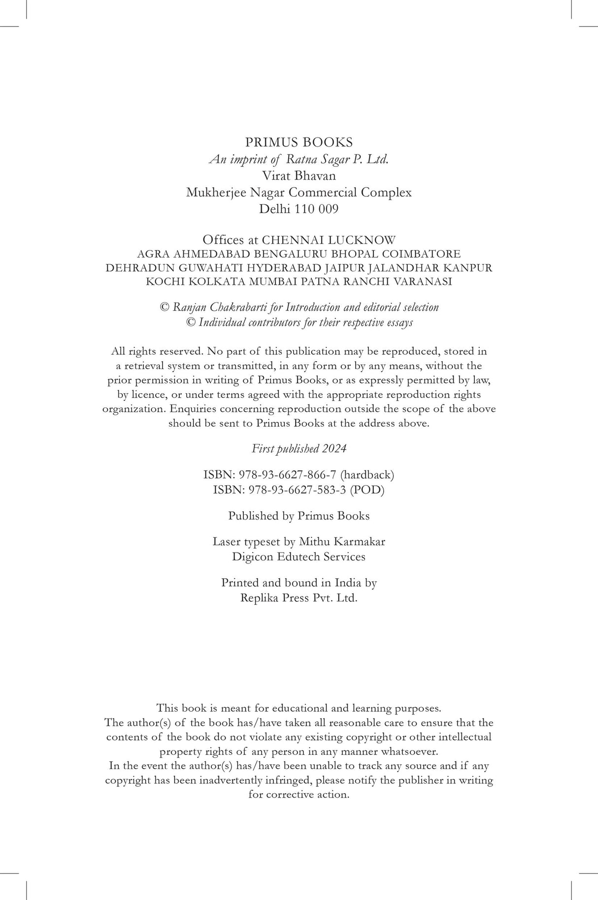 Primus Books - Does Environmental History Matter? Shikar, Subsistence, Sustenance and the Sciences - Retail Maharaj