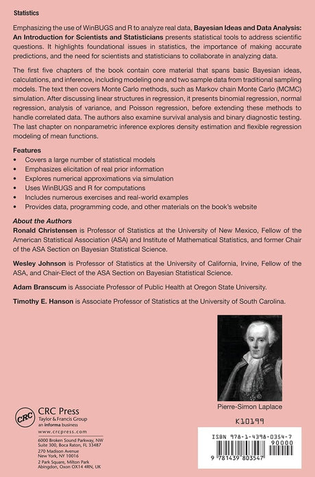Bayesian Ideas and Data Analysis: An Introduction for Scientists and Statisticians (Chapman & Hall/CRC Texts in Statistical Science) - Retail Maharaj