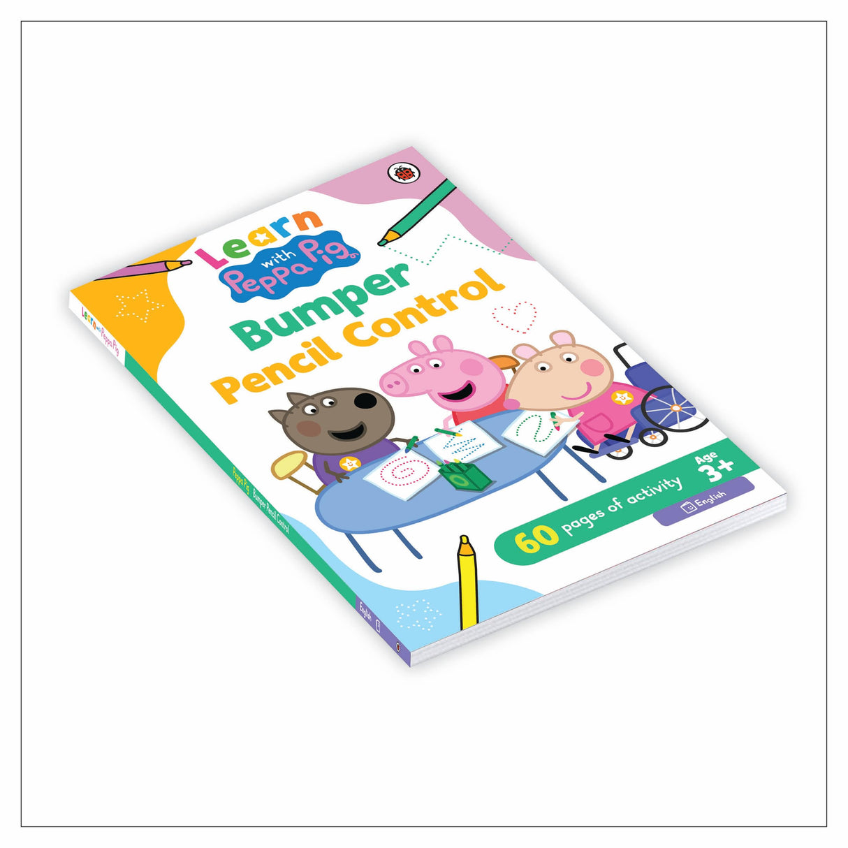 Peppa Pig: Learn With Peppa: Bumper Pencil Control | Draw Patterns and Shapes | | 60 Pages of Tracing Practise | Activity Book for Toddlers | Ages 3+