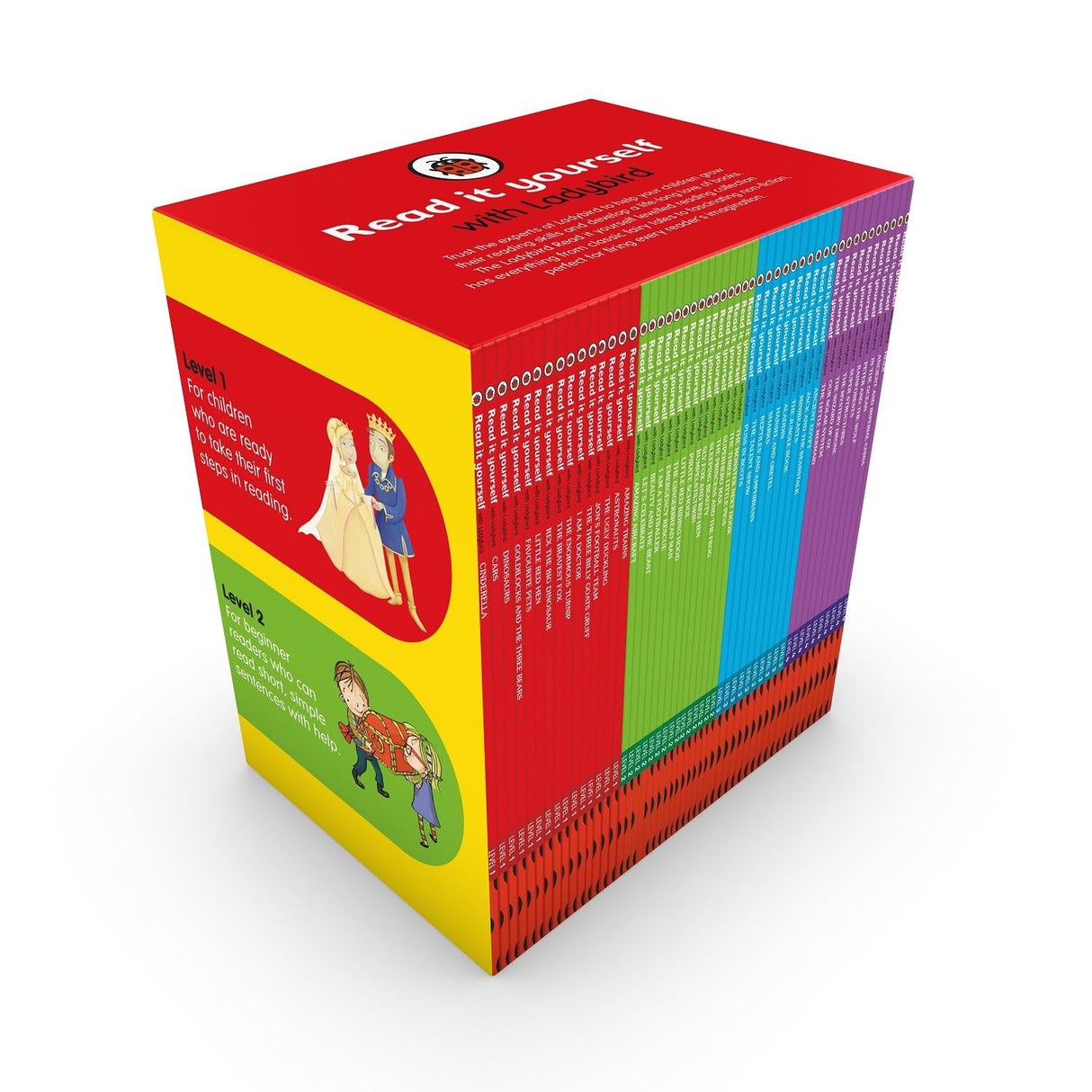 Ladybird Read It Yourself: Read It Yourself 50 Books Boxset contains Level 1 to Level 4 | Develop vocabulary and reading skills