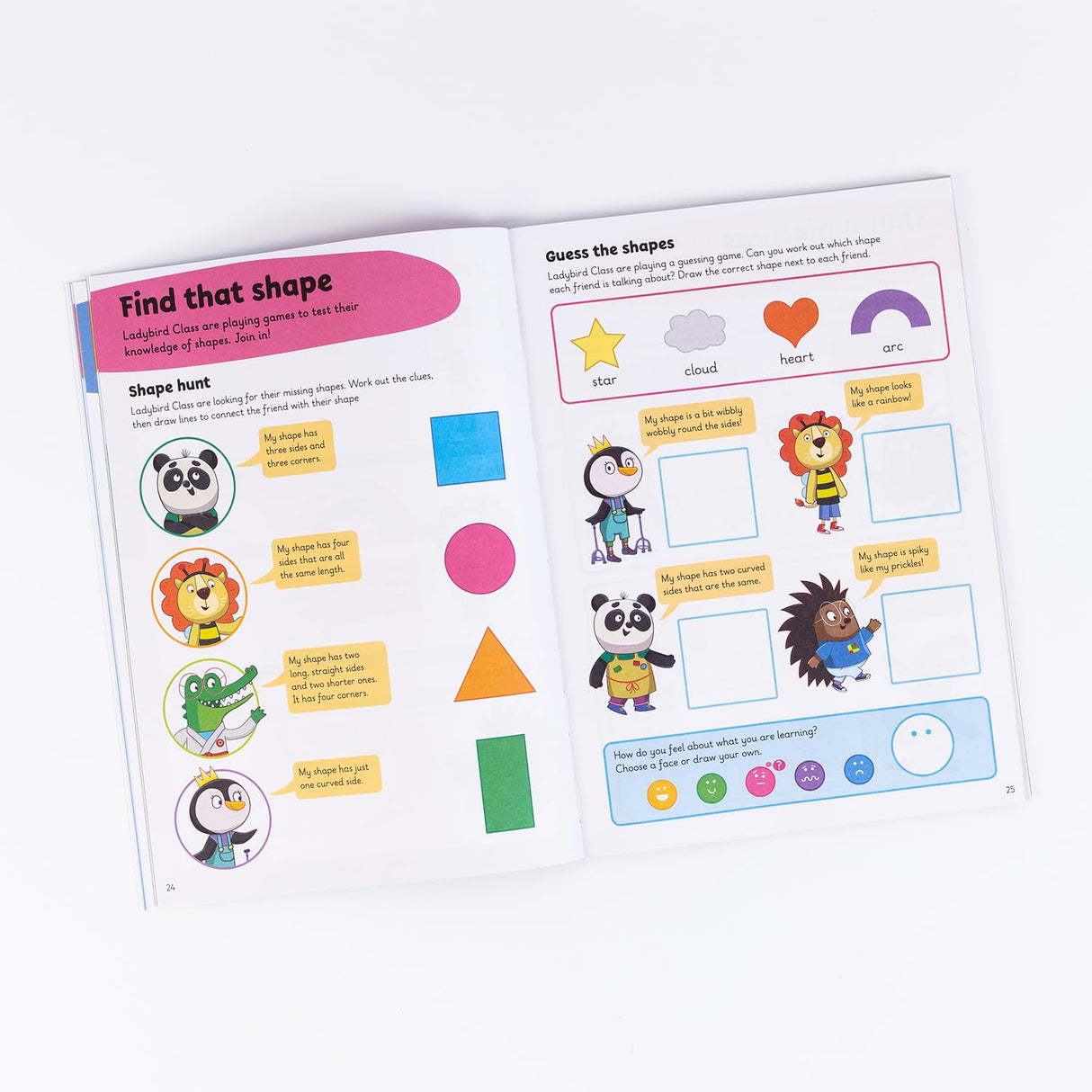 Shapes, Colours and Numbers: A Learn With Ladybird 4 in 1 Activity Book - Shapes, Colours, Patters; Count from 0-20; Counting Games & First Sums - Practice Skills for School (3-5 Years)