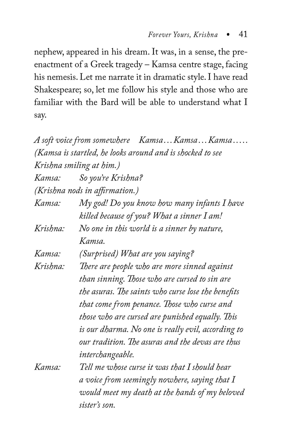 Ratna Books - 'Forever Yours, Krishna' Written By Indira Parthasarathy