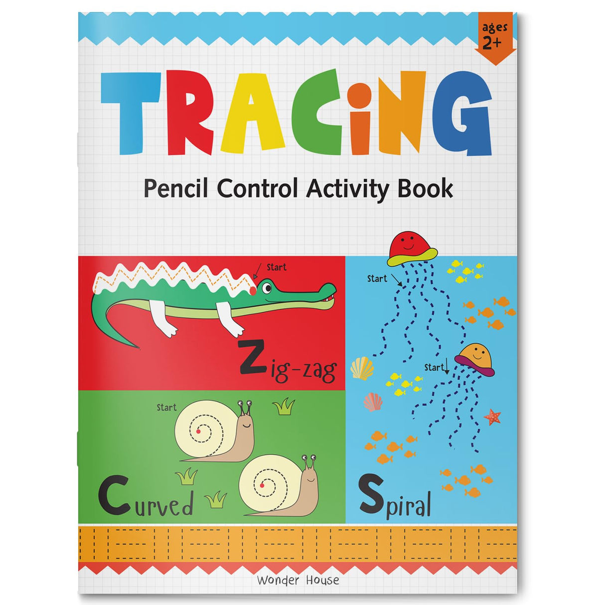 Preschool Activity Book: Tracing – Pencil Control Activity Book for Kids Ages 3–5 | Practice Lines, Curves, Shapes & Patterns | Pre-Writing Skills Workbook with 2+ Hours of Fun Activities - Retail Maharaj