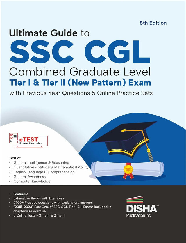 Ultimate Guide to SSC CGL - Combined Graduate Level - Tier I & Tier II (New Pattern) Exam with Previous Year Questions & 5 Online Practice Sets - Retail Maharaj