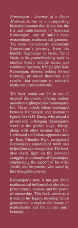 Ramanujan : Journey of a Great Mathematician - Retail Maharaj