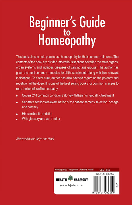 Beginners Guide to Homeopathy Know How of Common Ailments and their Homeopathic Management - Retail Maharaj